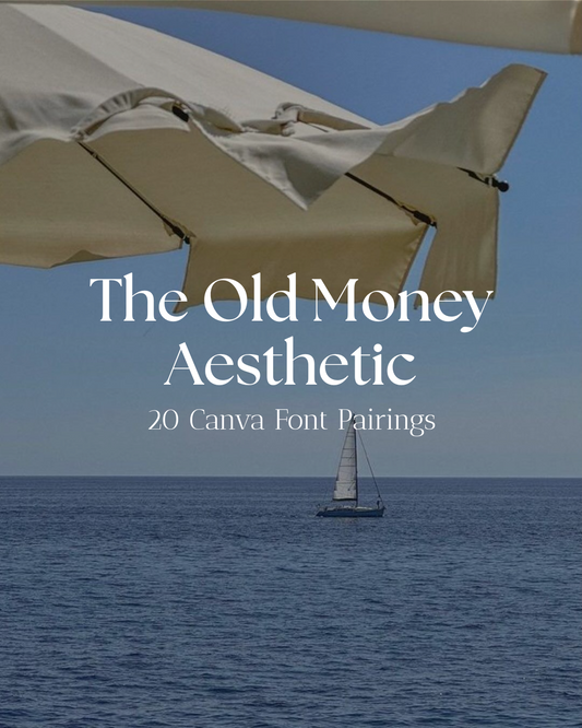 The Old Money Aesthetic Font Pack