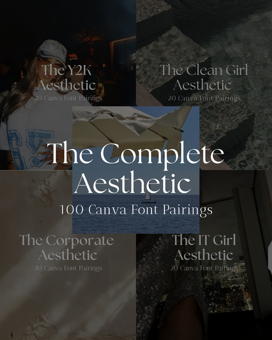 The Complete Aesthetic Font Pack